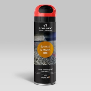 FARBA GEODEZYJNA SPRAY SOPPEC S MARK CZERWONA 500 ml