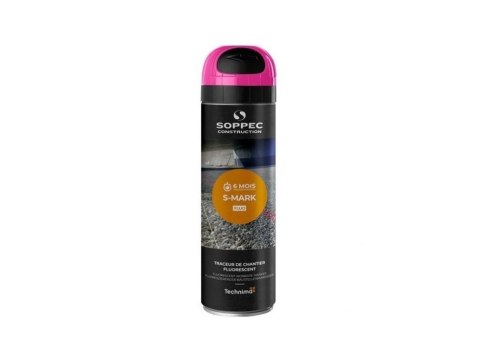 FARBA GEODEZYJNA SPRAY SOPPEC S MARK RÓŻOWA 500 ml