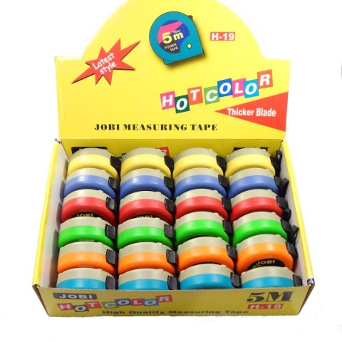 MIARA ZWIJANA JOBI 13105 HOTCOLOR 5 M szerokość taśmy 19 mm 24 szt OPK