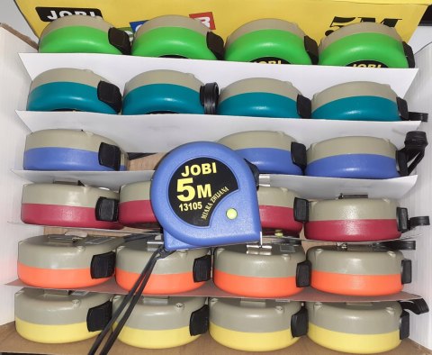 MIARA ZWIJANA JOBI 13105 HOTCOLOR 5 M szerokość taśmy 19 mm 24 szt OPK